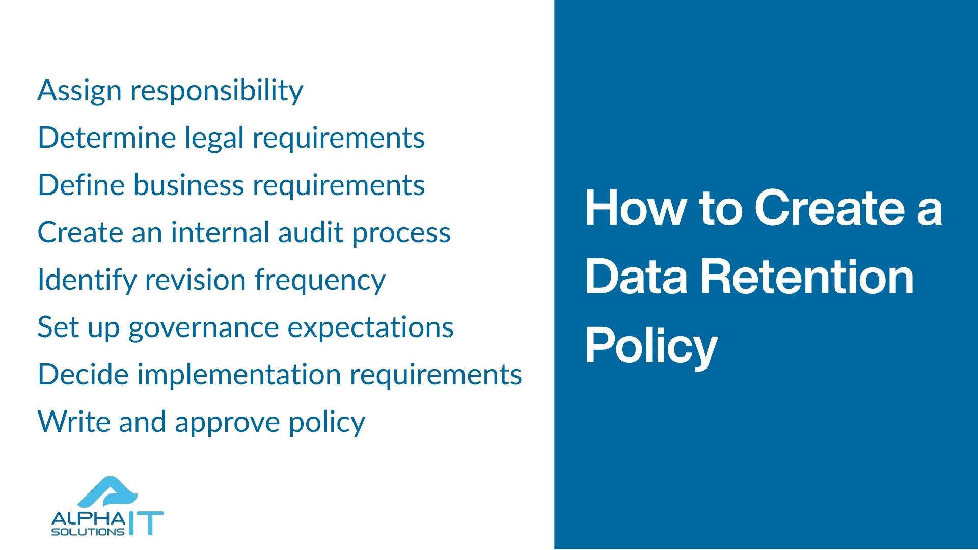how to create a data retention policy